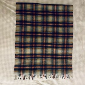 J.Crew oversized tartan wool scarf